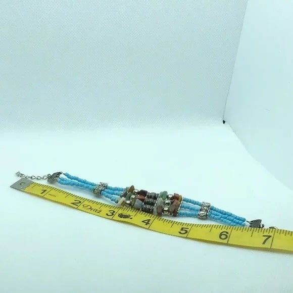 Chip Stone Seed Bead Bracelet - Picture 5 of 6